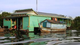 Floating Houses on the Tonle Sap Lakes, Cambodia
